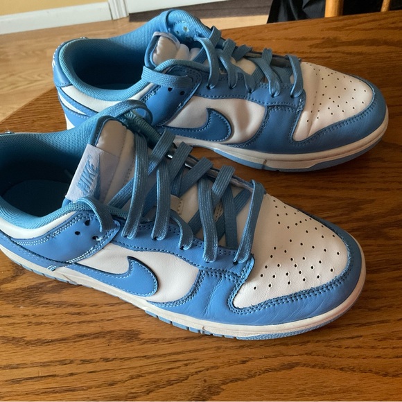 Nike women’s UNC White/University Blue Dunk Low Retro Sneakers size 8.5 w/Box - Picture 7 of 7